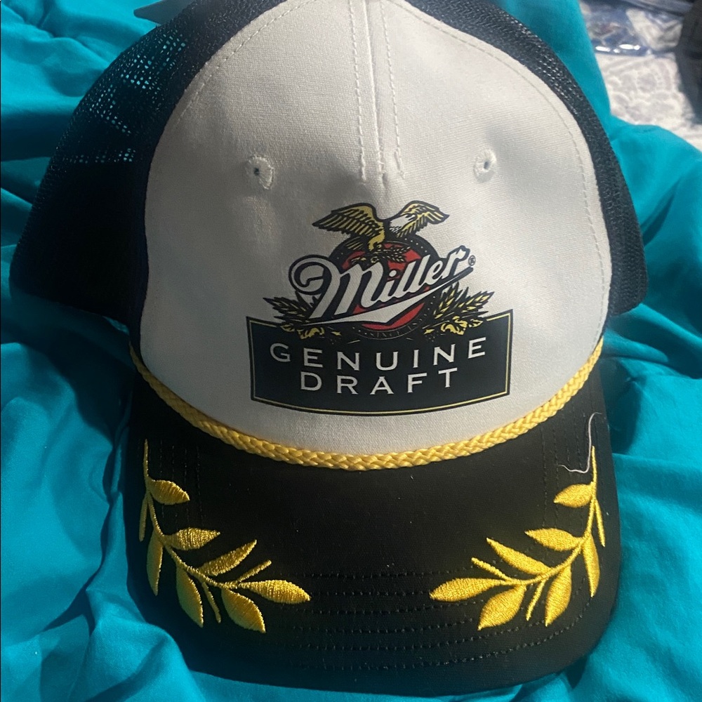 Miller Genuine Draft Hat, Mad Engine, Mesh Trucker